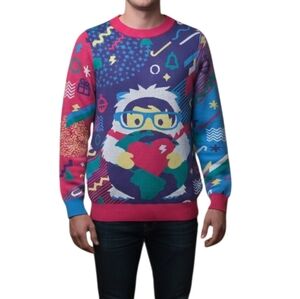 Salesforce 80s Christmas Holiday  Men's Sweater SMALL
